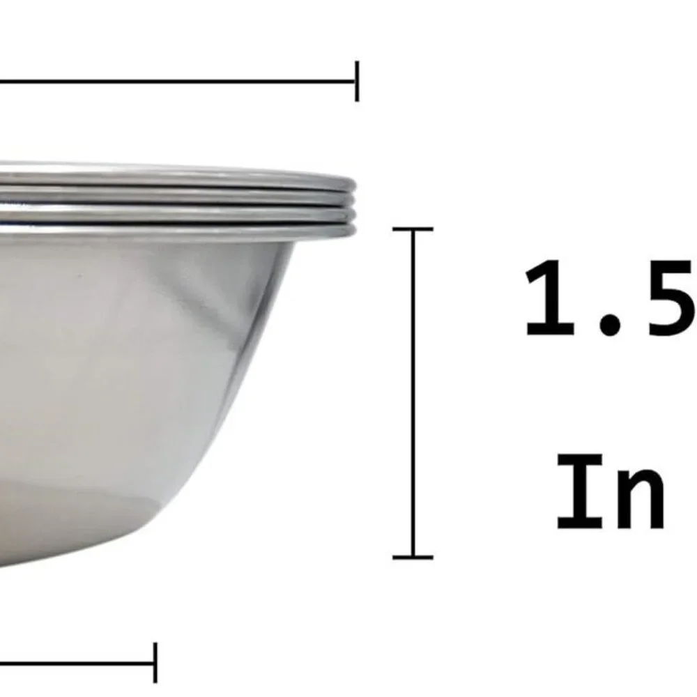 6 Pack Stainless Steel Bowls